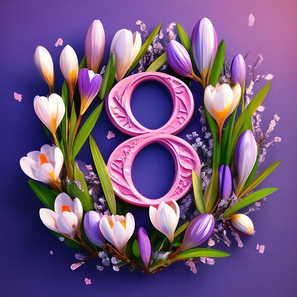 С первым праздником весны, с расцветом природы, с торжеством женственности, с 8 Марта! 